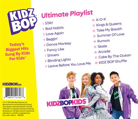 kidz bop music playlist|all kidz bop songs list.